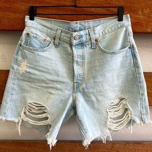 Levi’s 501 Mid Thigh Jean Shorts
